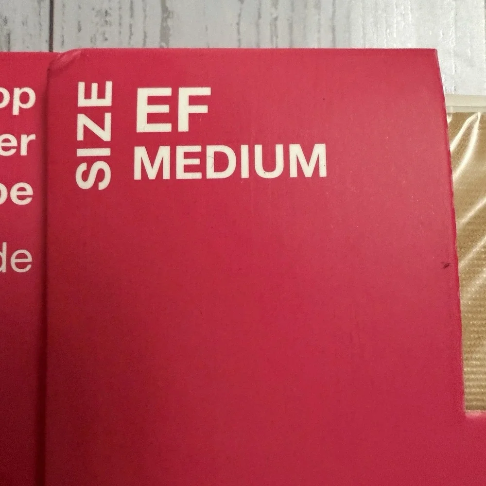 2x Aerosoles Ultra Sheer‎ Control Top Tights Reinforced Toe Beige Size Medium EF